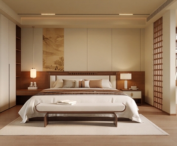 New Chinese Style Bedroom-ID:910746105