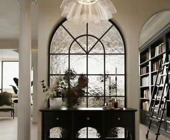 French Style Entrance Cabinet-ID:981518989
