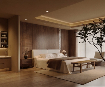 Wabi-sabi Style Bedroom-ID:438890936