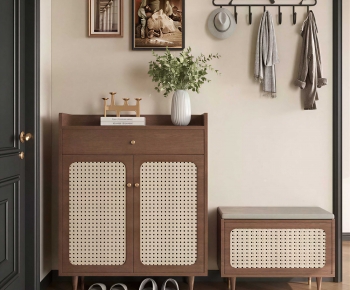 Wabi-sabi Style Shoe Cabinet-ID:286523105