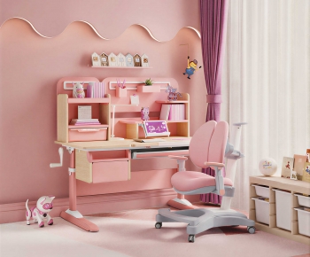 Modern Computer Desk And Chair-ID:662097937