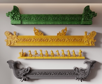 New Chinese Style Building Component-ID:181188115