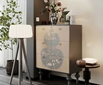 New Chinese Style Entrance Cabinet-ID:251034983
