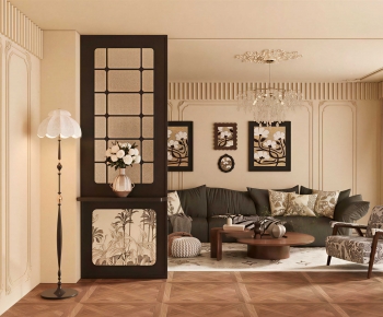 New Classical Style A Living Room-ID:550843953