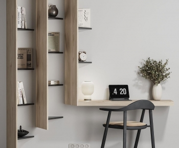 Modern Computer Desk And Chair-ID:263727903