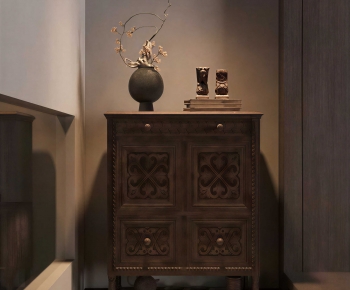 New Chinese Style Side Cabinet-ID:881400118
