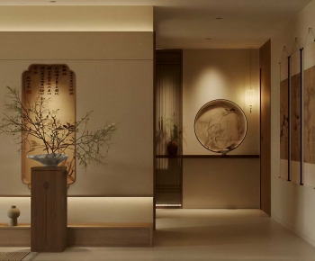New Chinese Style Hallway-ID:991745957