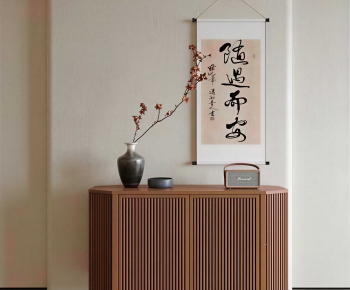 New Chinese Style Entrance Cabinet-ID:808830983