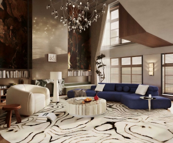 French Style A Living Room-ID:718638904