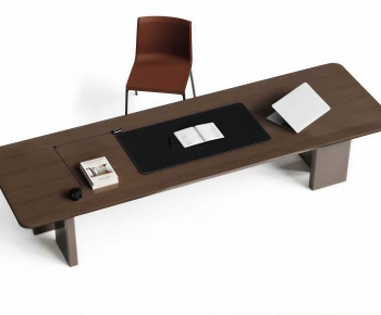 Modern Computer Desk And Chair-ID:112140237