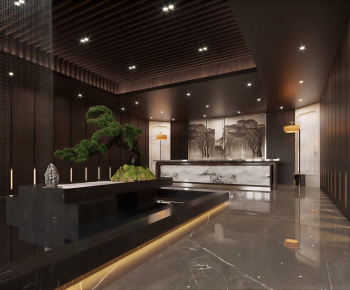 New Chinese Style Lobby Hall-ID:545074943