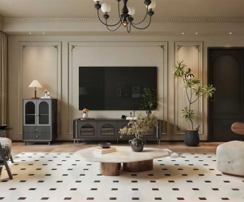 French Style A Living Room-ID:266812091