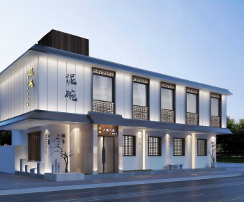 New Chinese Style Appearance Of Commercial Building-ID:332420116