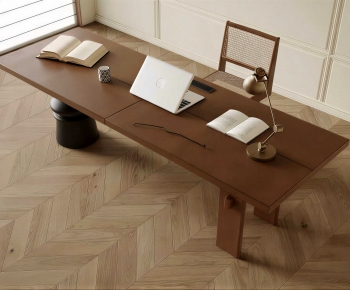 Modern Computer Desk And Chair-ID:846599107