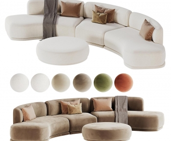 Modern Curved Sofa-ID:617374906