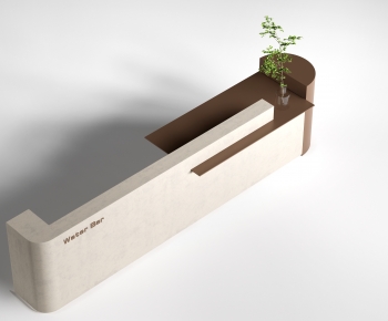 Modern Reception Desk-ID:955369008