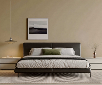Modern Double Bed-ID:348161948