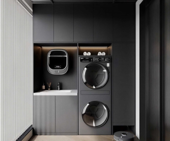 Modern Laundry Cabinet-ID:505856044