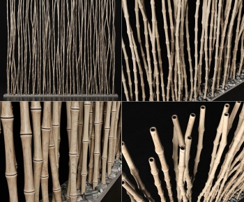 Wabi-sabi Style Wooden Screen Partition-ID:278594026