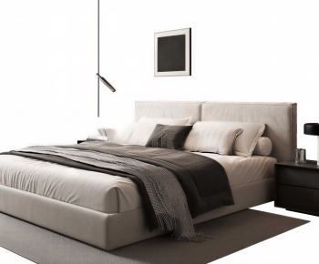 Modern Double Bed-ID:366282942