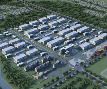 Modern Architectural Bird's-eye View Planning-ID:285631905