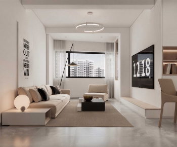 Modern A Living Room-ID:303181894