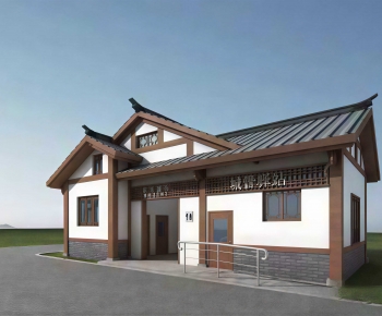 New Chinese Style Public Building-ID:796102056