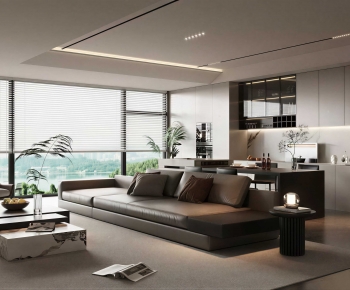 Modern A Living Room-ID:950690039