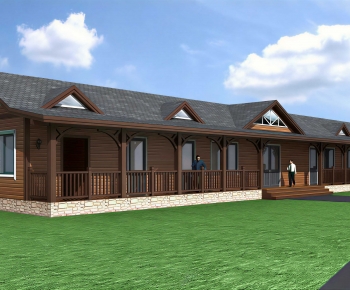 Simple European Style Residential Building-ID:153383975