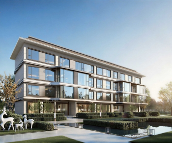 Modern Residential Building-ID:163641041