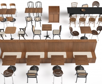 Modern Dining Table And Chairs-ID:646275042