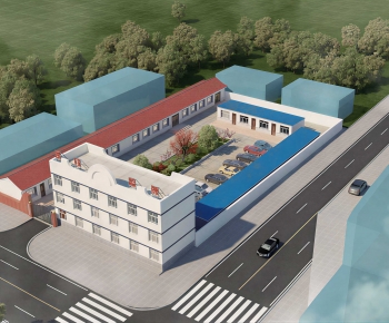 Modern Architectural Bird's-eye View Planning-ID:712790551