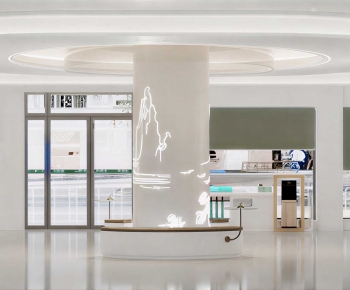 Modern Office Reception Desk-ID:487439612