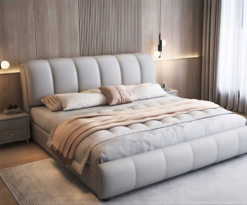 Modern Double Bed-ID:329216963