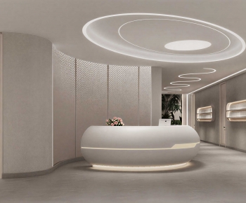 Modern Office Reception Desk-ID:295433041