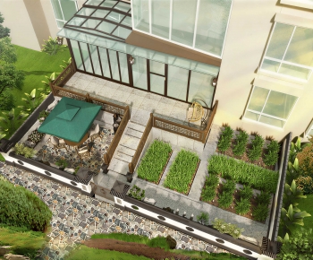 Modern Courtyard/landscape-ID:780725008