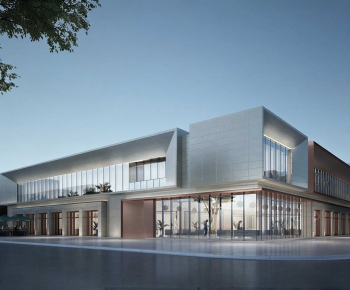 Modern Appearance Of Commercial Building-ID:201714042