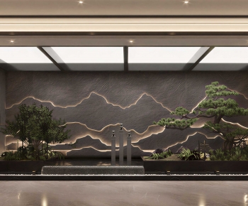 New Chinese Style Plant Landscaping-ID:715024952