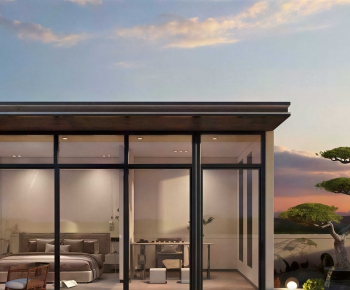 Modern Glass Sunshine Room-ID:982067112
