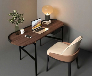 Modern Computer Desk And Chair-ID:683933974