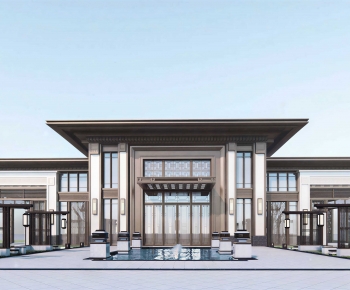 Modern Building Appearance-ID:626509901