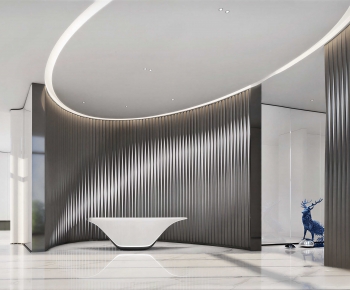 Modern Office Reception Desk-ID:971488951