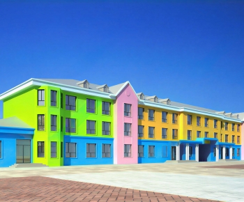 Modern School Building-ID:753366957