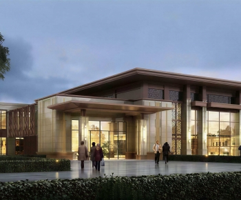 Modern Appearance Of Commercial Building-ID:996041068