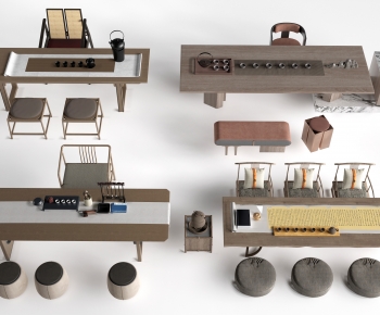 Modern Computer Desk And Chair-ID:485050924