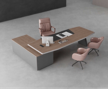 Modern Office Desk And Chair-ID:715286976