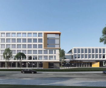 Modern Appearance Of Commercial Building-ID:886666065