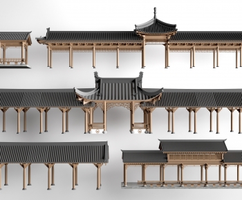 Chinese Style Decorated Archway-ID:888698104