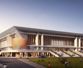 Modern Architecture Of Artistic Style-ID:134794005