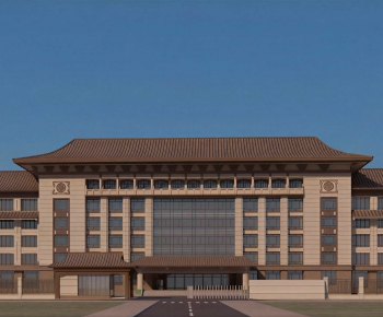 New Chinese Style Appearance Of Commercial Building-ID:233572968
